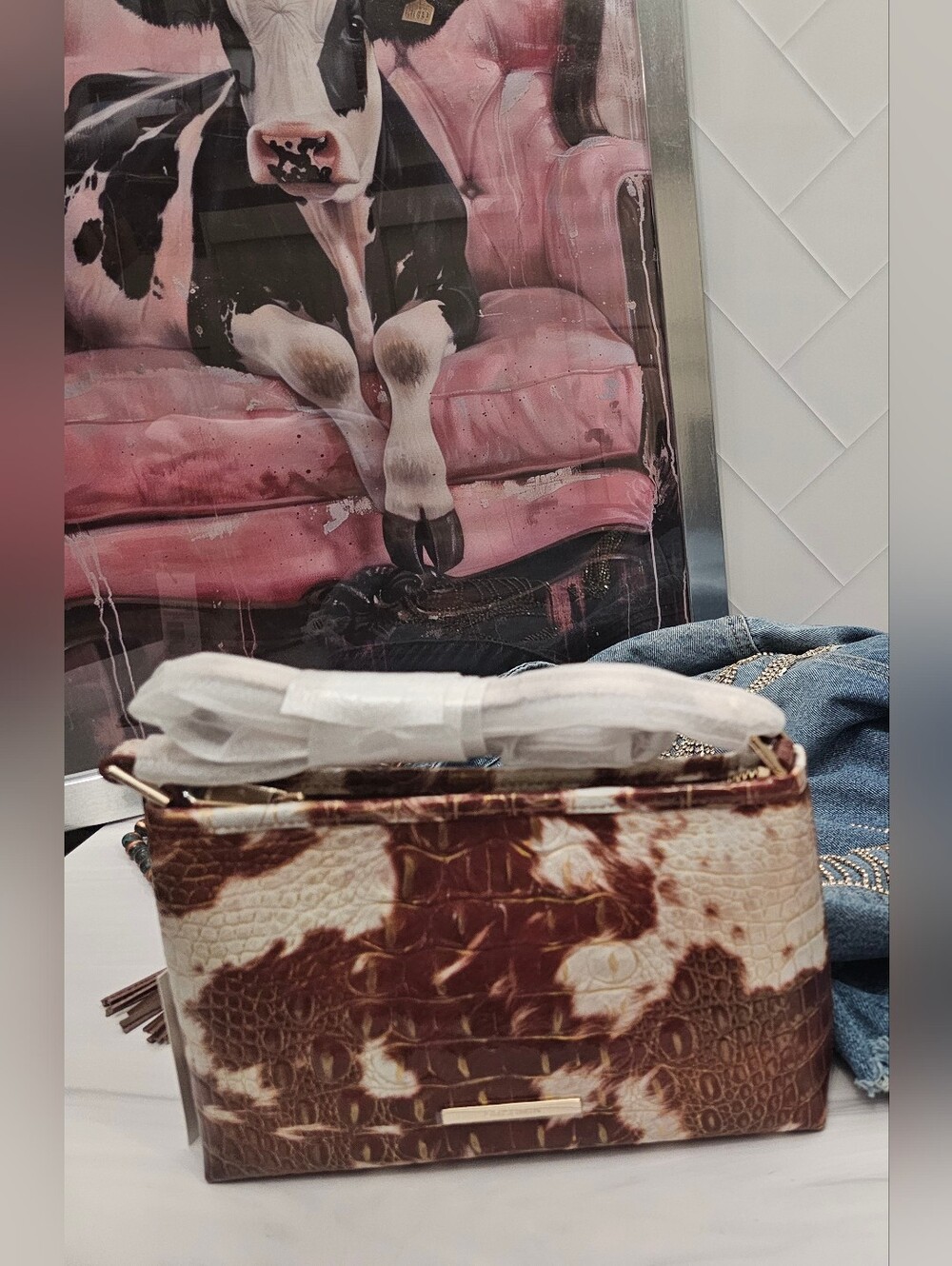 Brahmin Lorelei Summer Rodeo Melbourne NWT Leather Bag - Picture 3 of 13
